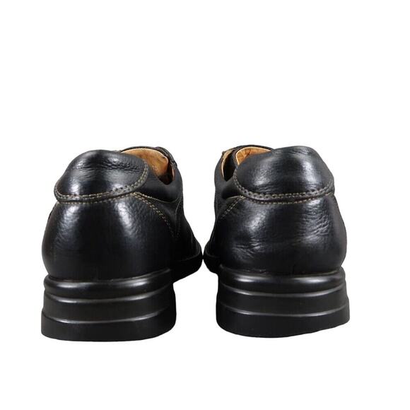 Johnston & Murphy Shoes Men 10 Oxford Leather Shuler Athletic Black Comfort Work